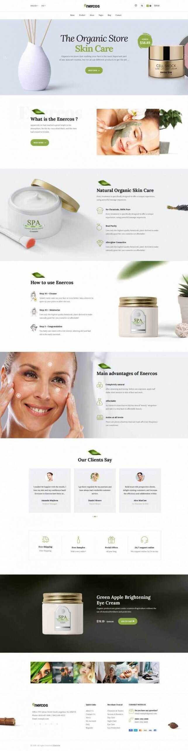 简洁响应式美容美体化妆品购物网站 - 项目资源网