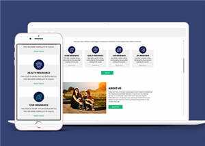 保险公司官方HTML网页模板下载 - 项目资源网