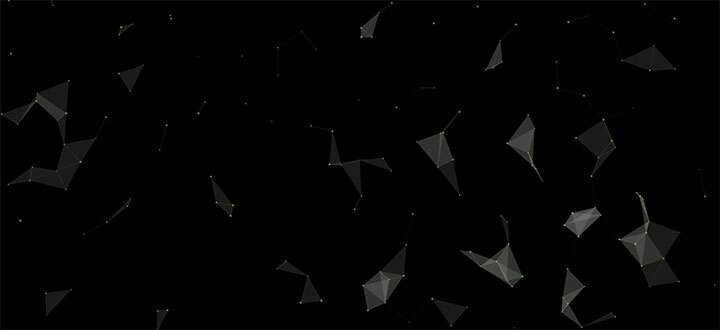 html5 canvas粒子组合三角形3D结构旋转动画特效 - 项目资源网