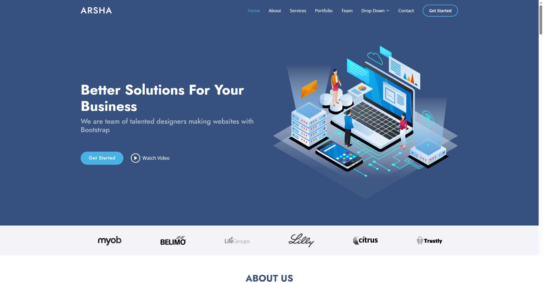 bootstrap模板分享可用于企业站等多种网站都实用 - 项目资源网